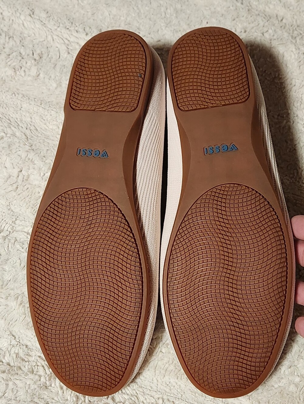 Vessi Market Flat Womens Size 11 Cream Trail Shore Waterproof Loafers EUC - Picture 3 of 12